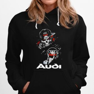 Skull Skeleton Hug Audi Logo Hoodie