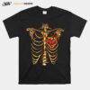 Skull Skeleton Sternum Heart Love T-Shirt