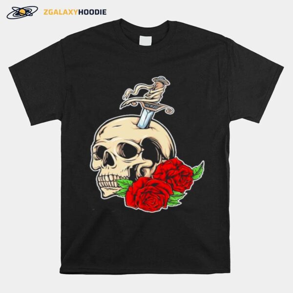 Skull Skull Roses T-Shirt