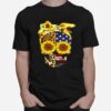 Skull Sunflower Leopard American Flag T-Shirt