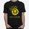 Skull Sunflower Worlds Dopest Mom T-Shirt