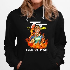 Skull Superman With Logo Isle Of Man Fire Hoodie