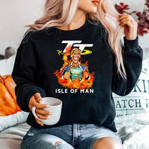 Skull Superman With Logo Isle Of Man Fire Sweater