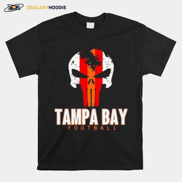 Skull Tampa Bay Hometown Football T-Shirt