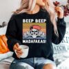 Skull Truck Beep Beep Madafakas Vintage Retro Sweater