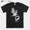 Skull Wear Hat And Hug Chevrolet Logo T-Shirt