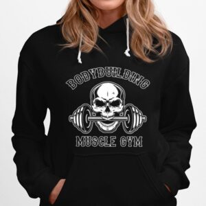 Skull Weights Bodybuilding Muscle Gym Hoodie