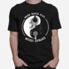 Skull With Headphones When Words Fail Music Speaks T-Shirt