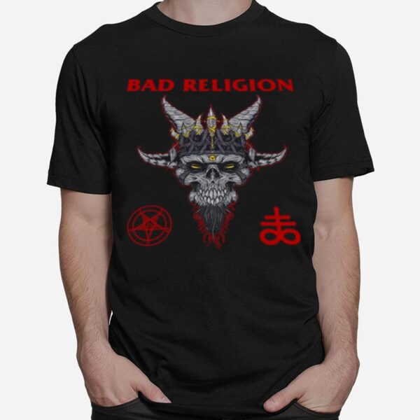 Skull With Horns Human Bad Religion T-Shirt