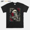 Skull With Roses Distressed T-Shirt