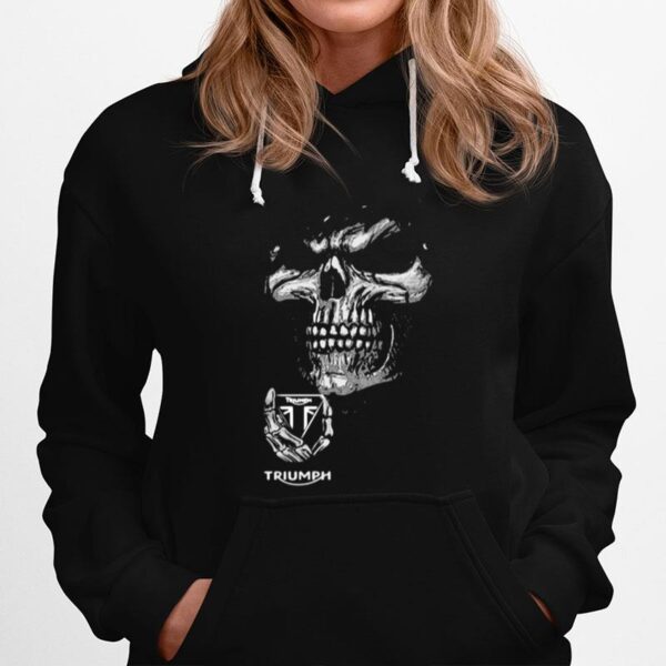 Skull With Triumph Logo Hoodie