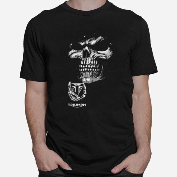 Skull With Triumph Logo T-Shirt