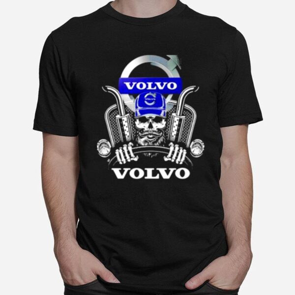 Skull With Volvo Fh16 750 Logo T-Shirt