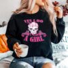 Skull Yes I Do Hit Like A Girl Sweater