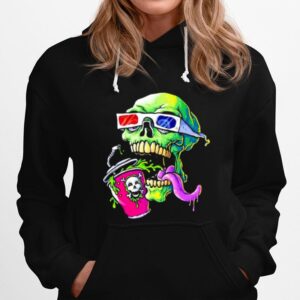 Skull Zombie Drink Coffee Hoodie