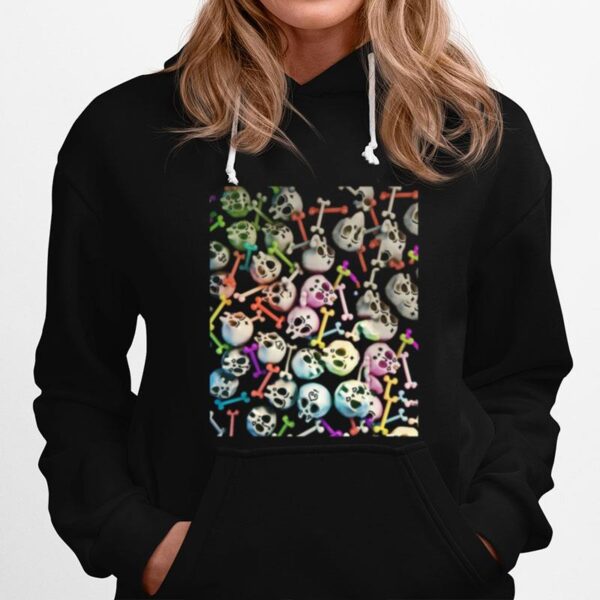 Skulls Cute Girly Color Skeleton Day Of Dead Hoodie