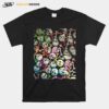 Skulls Cute Girly Color Skeleton Day Of Dead T-Shirt