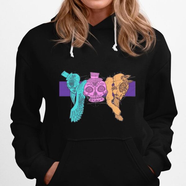 Skulls Dia De Los Muertos Day Of Dead Hoodie