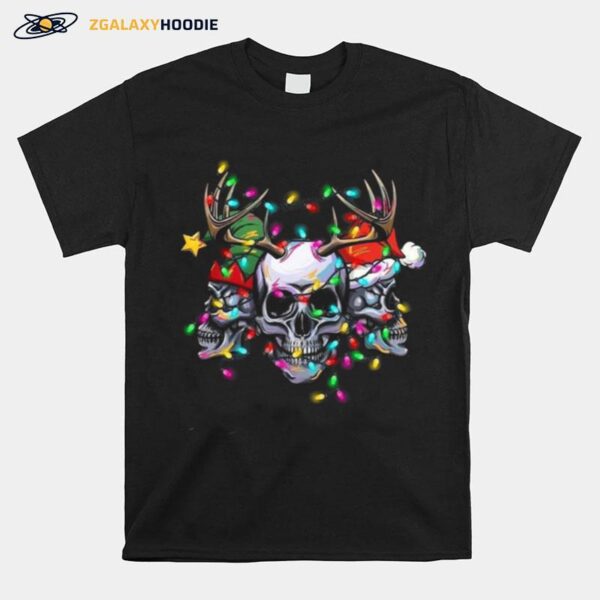 Skulls Merry Christmas T-Shirt