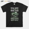 Skulls Walk Away I Am A Grumpy Old Hvac Tech I Have Anger Issues T-Shirt