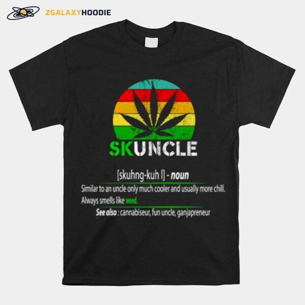 Skuncle Definition Always Smells Like Weed Vintage T-Shirt