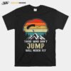 Skydiving Jump Will Fly Parachute Paraglide Retro Vintage T-Shirt