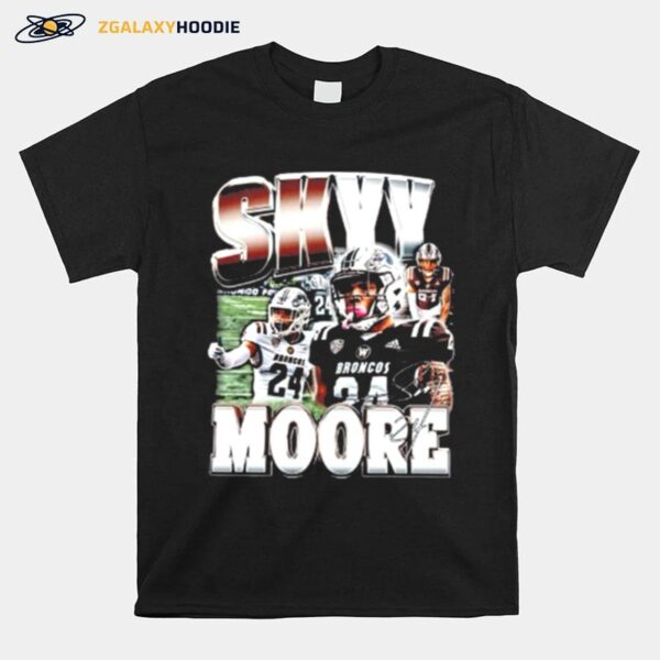 Skyy Moore Vintage Skyy Moore Draft Day Collection Skyy Moore 24 Kc Chiefs Football Skyy Moore Football 2022 T-Shirt