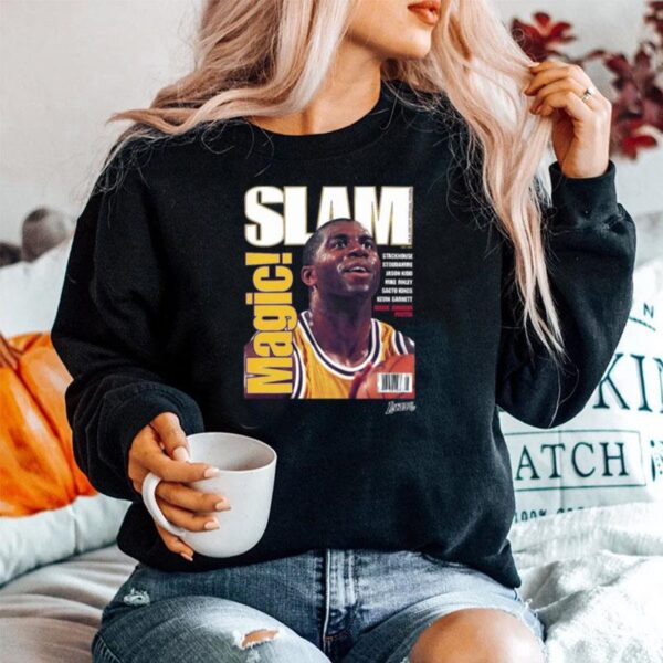 Slam Cover Tee Magic Johnson Poster Sweater