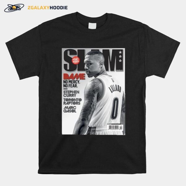 Slam Dame No Mercy No Fear Stephen Curry Toronto Raptors Marc Gasol T-Shirt