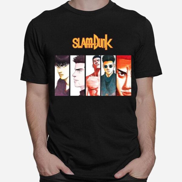 Slam Dunk Anime Manga Characters T-Shirt