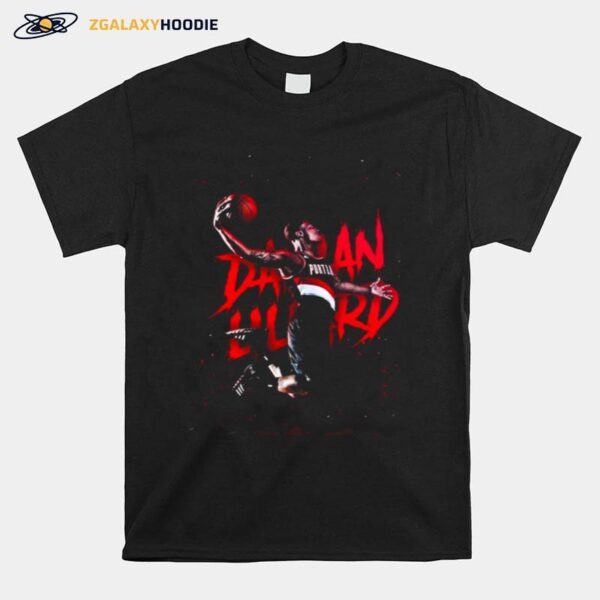Slam Dunk Basketball Damian Lillard Nba T-Shirt