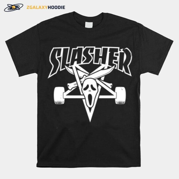 Slasher Scream Ghostface Thrasher T-Shirt