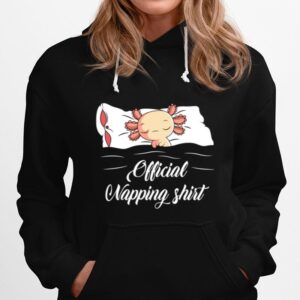 Sleeping Axolotl Pyjamas Axolotl Official Napping Hoodie