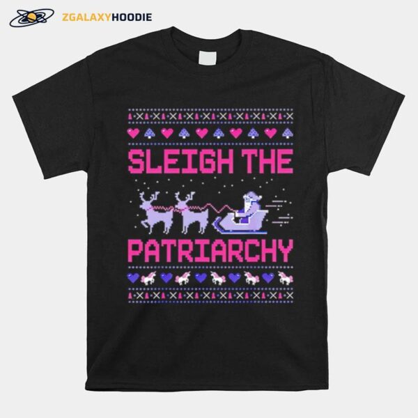 Sleigh The Patriarchy Christmas T-Shirt