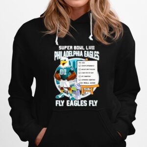 Super Bowl Lvii Philadelphia Eagles Fly Eagles Fly Job Well Done Hoodie