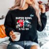 Super Bowl Lvii Playoff Philadelphia Vs Kansas City Matchup Lombardi Trophy In Arizona Sweater