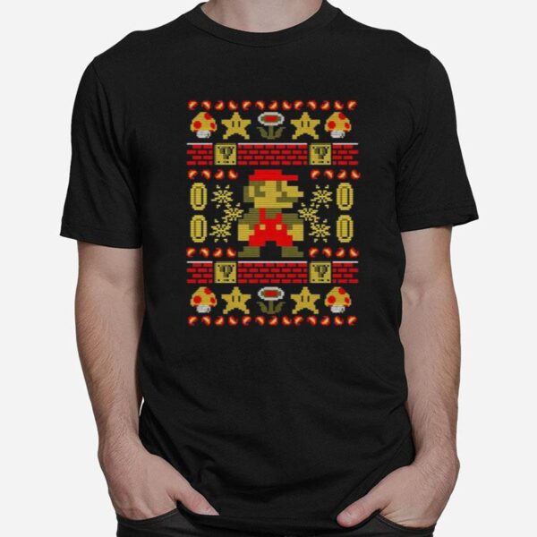 Super Christmas Super Mario Game Ugly T-Shirt