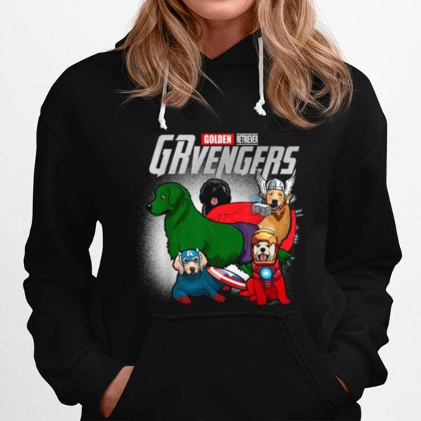 Super Dogs Golden Assemble Goldenretrievengers Dogs Hoodie