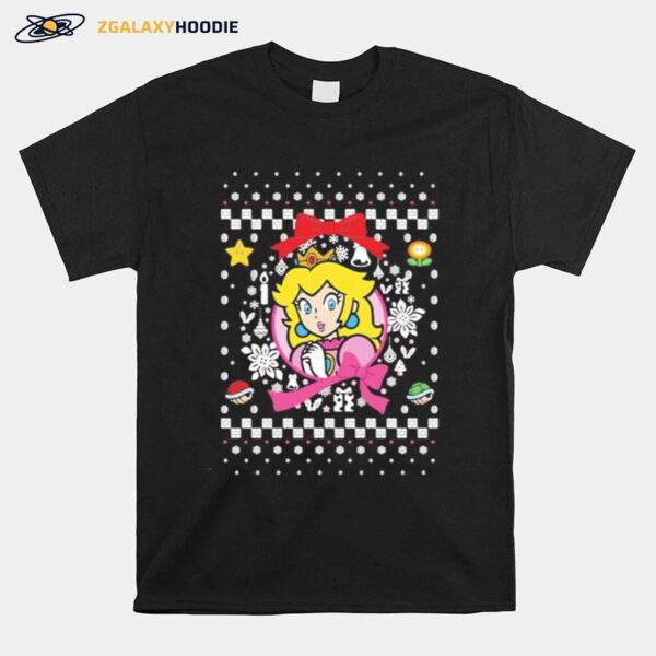 Super Mario Bros Princess Ugly Merry Christmas T-Shirt