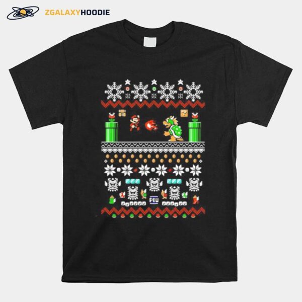 Super Mario Bros Ugly Christmas T-Shirt