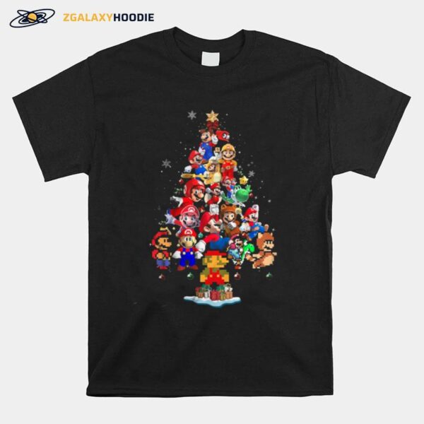 Super Mario Christmas Tree T-Shirt