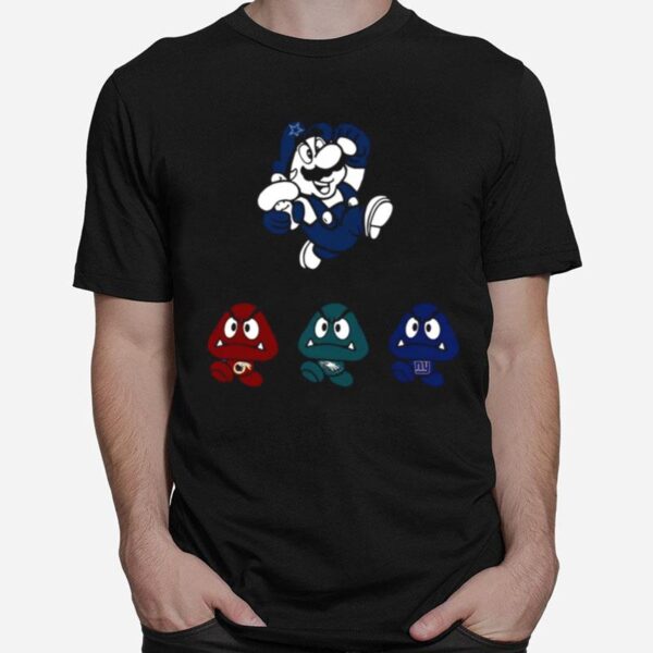 Super Mario Team Dallas Cowboys T-Shirt