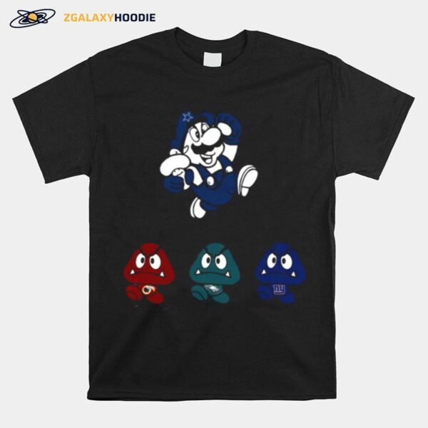 Super Mario Team Dallas Cowboys T-Shirt