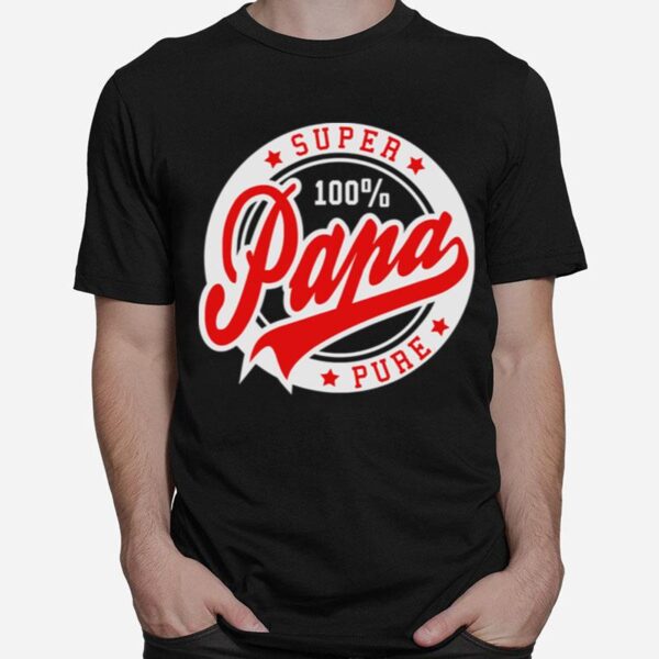 Super Papa 100 Percent Pure Stars Seal T-Shirt