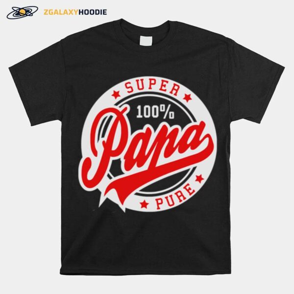Super Papa 100 Percent Pure Stars Seal T-Shirt