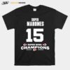 Super Patrick Mahomes 15 Super Bowl Champions Kansas City Chiefs T-Shirt