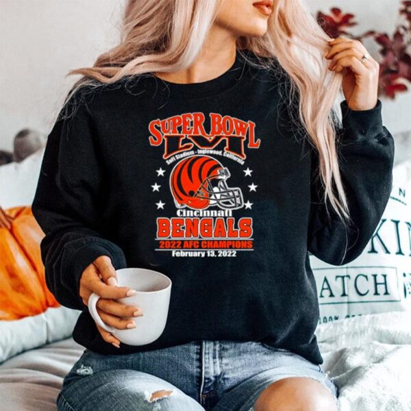 Superbowl Lvi Cincinnati Bengals 2022 Afc Champions Sweater