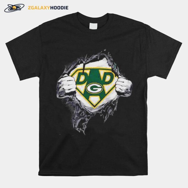 Superhero Dad Green Bay Packers T-Shirt