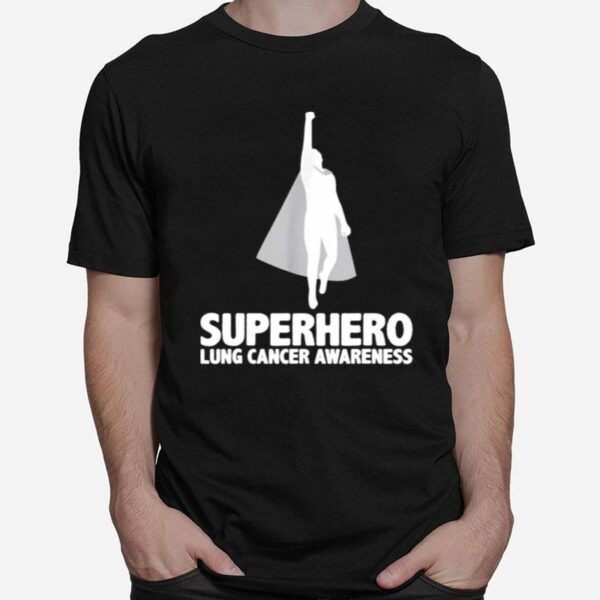 Superhero Lung Cancer Awareness T-Shirt