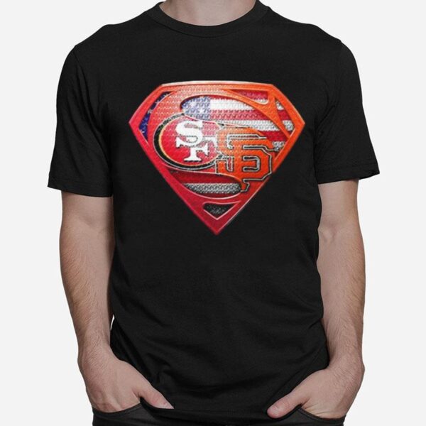 Superman San Francisco 49Ers And San Francisco Giants T-Shirt
